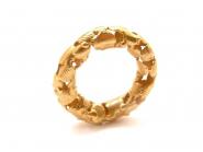 Gegossener Designerring 750-er Gold Gegossener Designerring 750-er Gold